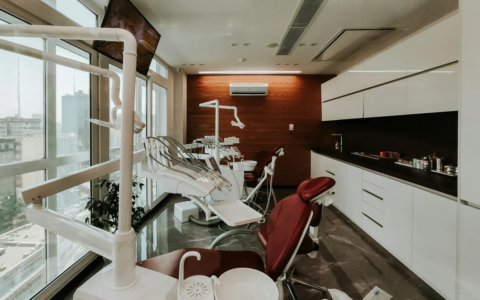 A modern dental clinic treatment room