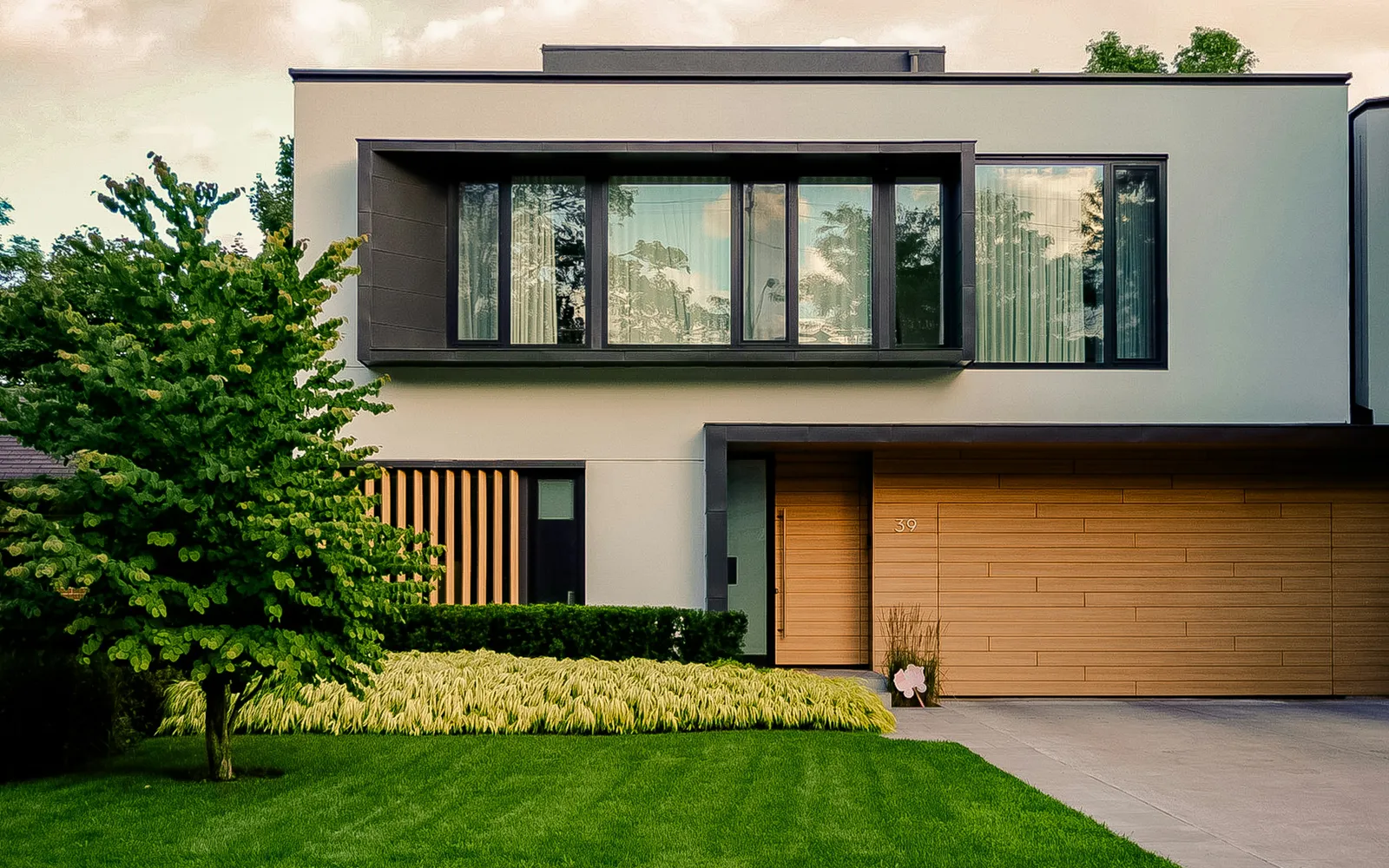 A modern residential property exterior