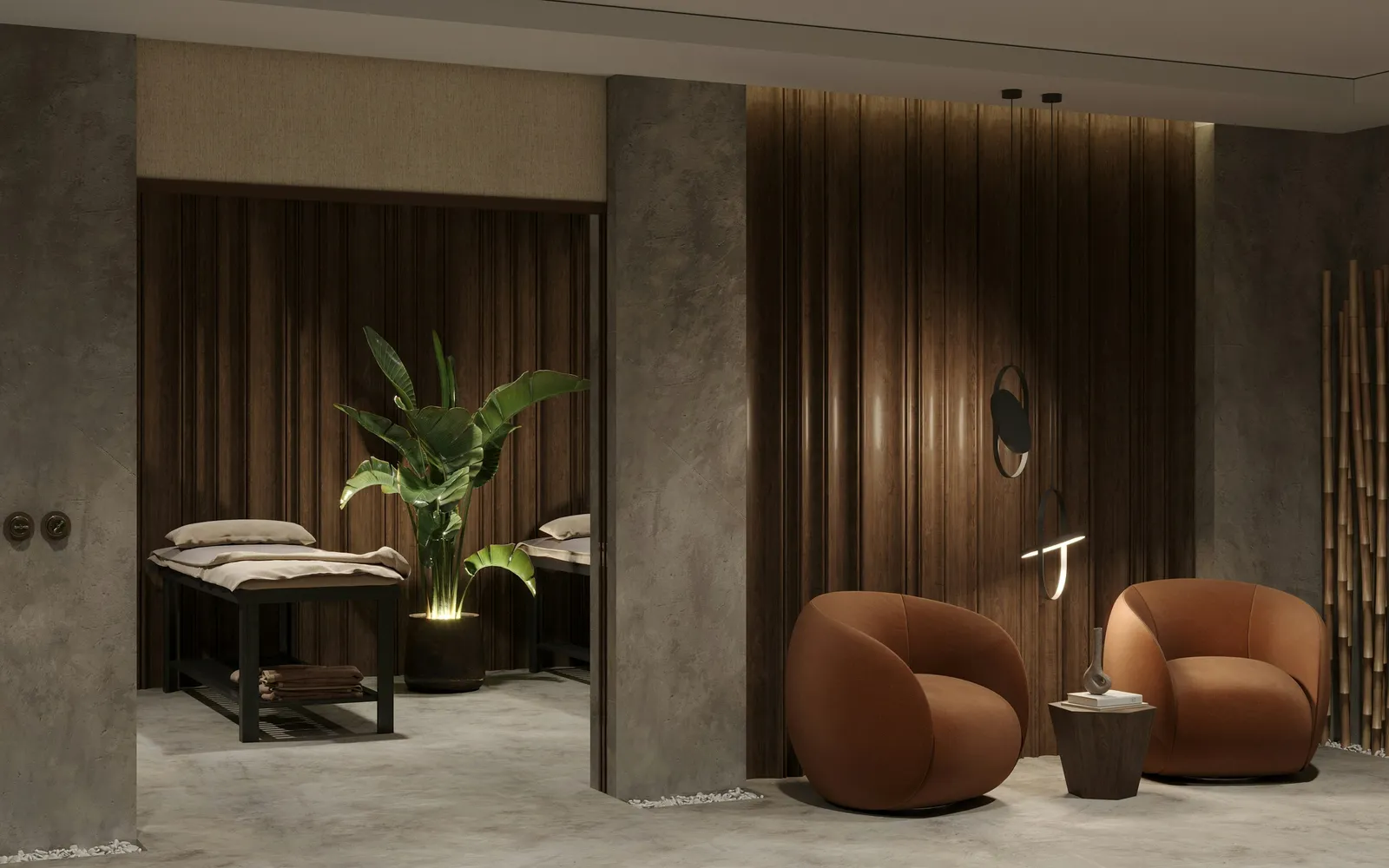 A calm, modern salon and spa interior